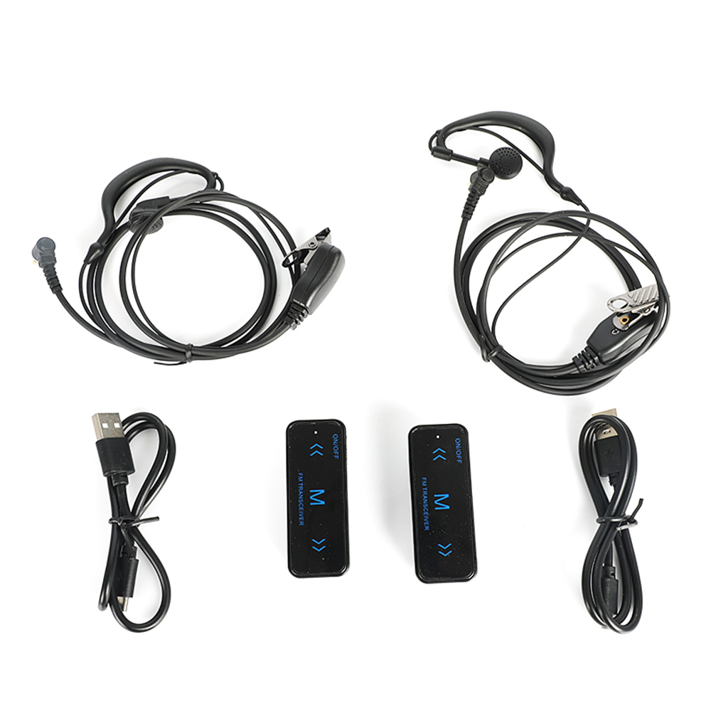 2Pcs-V108-Mini-Walkie-Talkie-Two-Way-400-470MHz-FM-Radio-Ricetrasmittente--2-Cuffie-USB-Carica-1701285-4