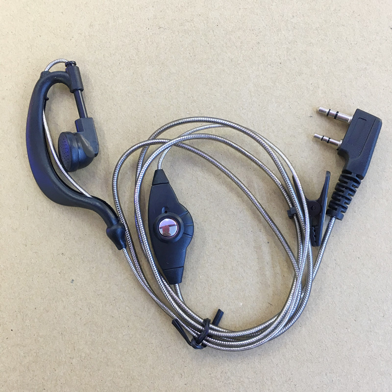 Aluminium-Foil-Cable-Earhook-Headphone-K-Plug-2pins-for-Kenwood-Baofeng-Wouxun-Wakie-takie-1809344-1