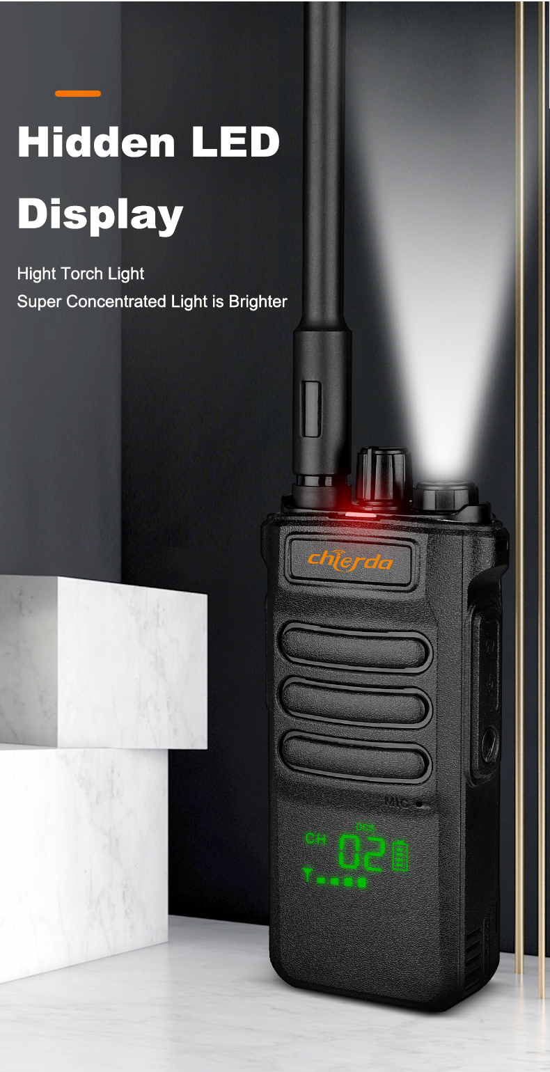 CHIERDA-CD-108-10W-2500mAh-Professional-Walkie-Talkie-LED-Display-Flashlight-Lighting-400-480MHz-Por-1902122-3