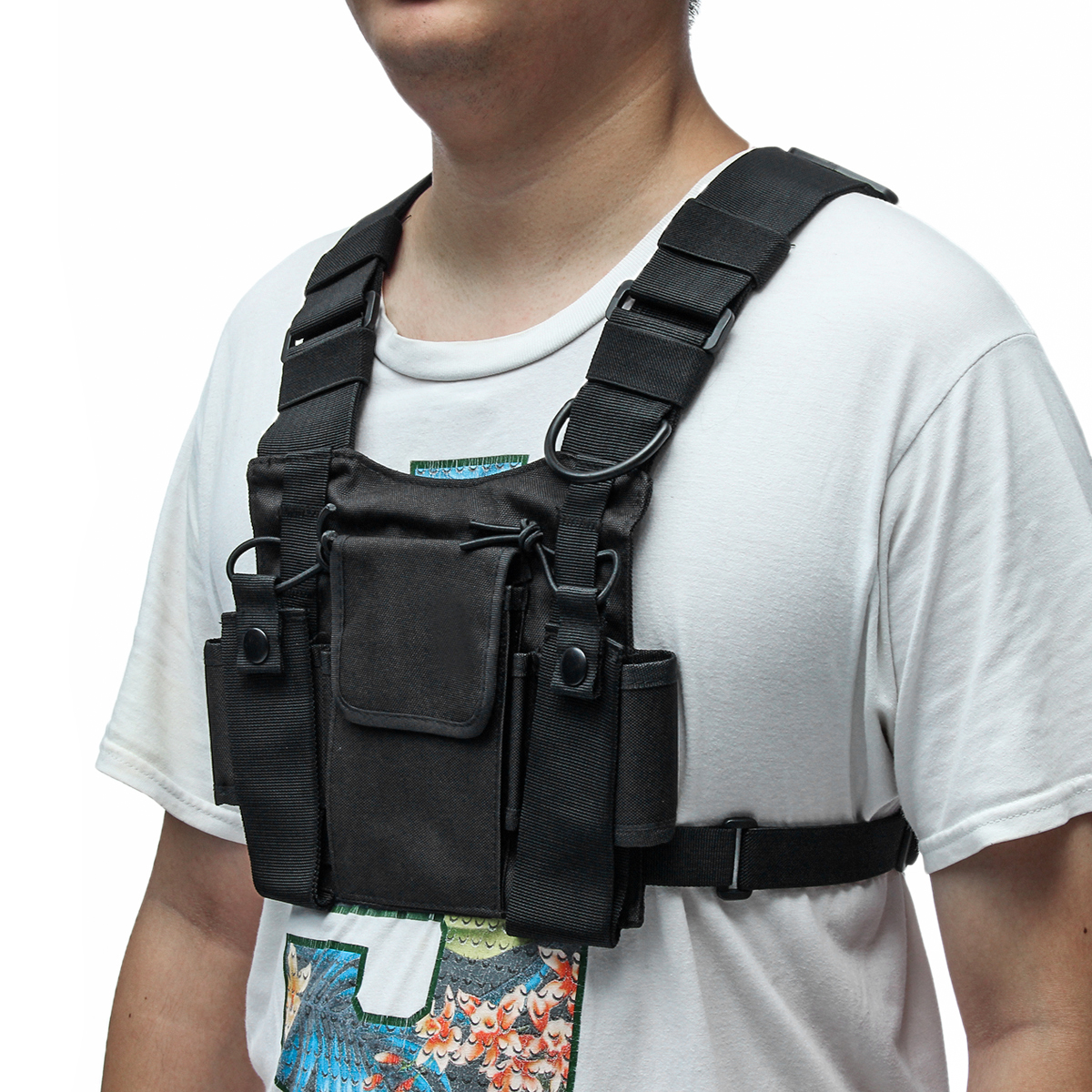 Chest-3-Pocket-Harness-Nylon-Bag-Pack-Backpack-Holster-for-Radio-Walkie-Talkie-Two-Way-Radio-1350160-9