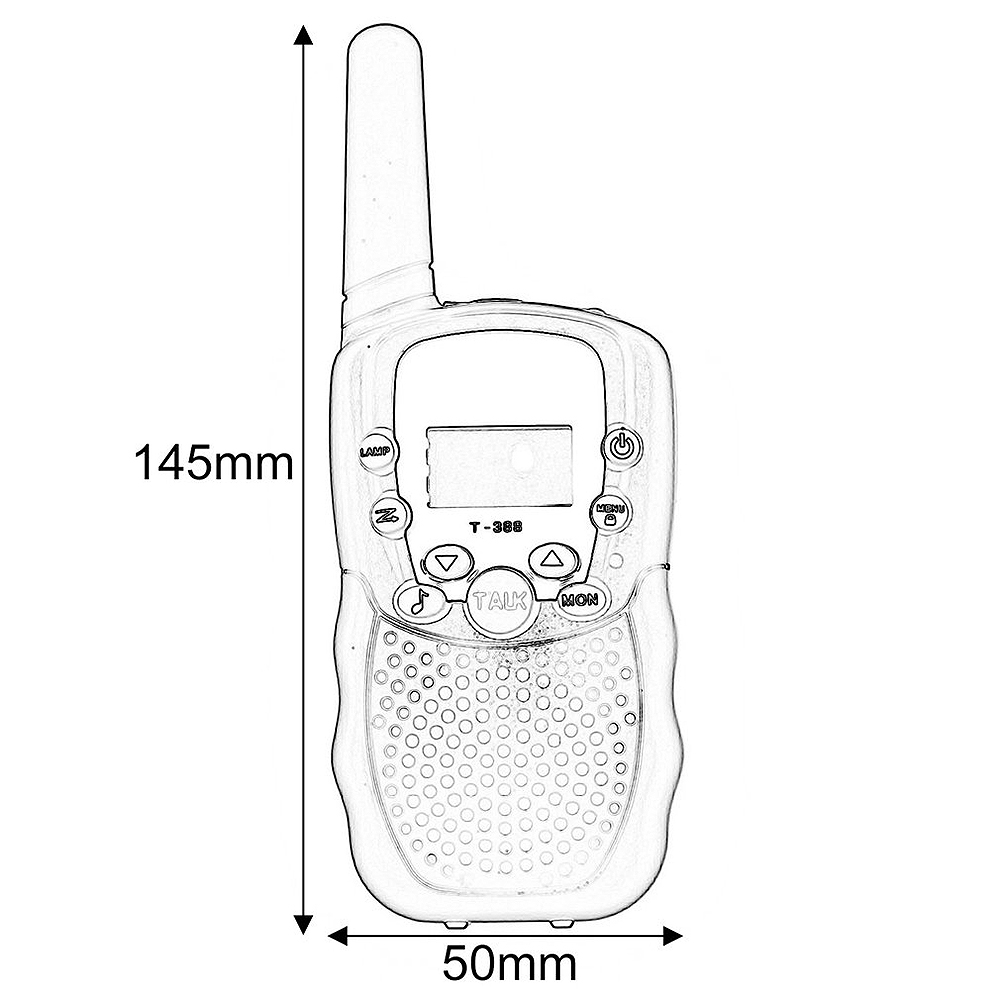 T388-Wireless-Kids-Walkie-Talkie-Portable-Handheld-Radio-05W-UHF-462-467MHz-22CH-Long-Range-Two-Way--1973813-9