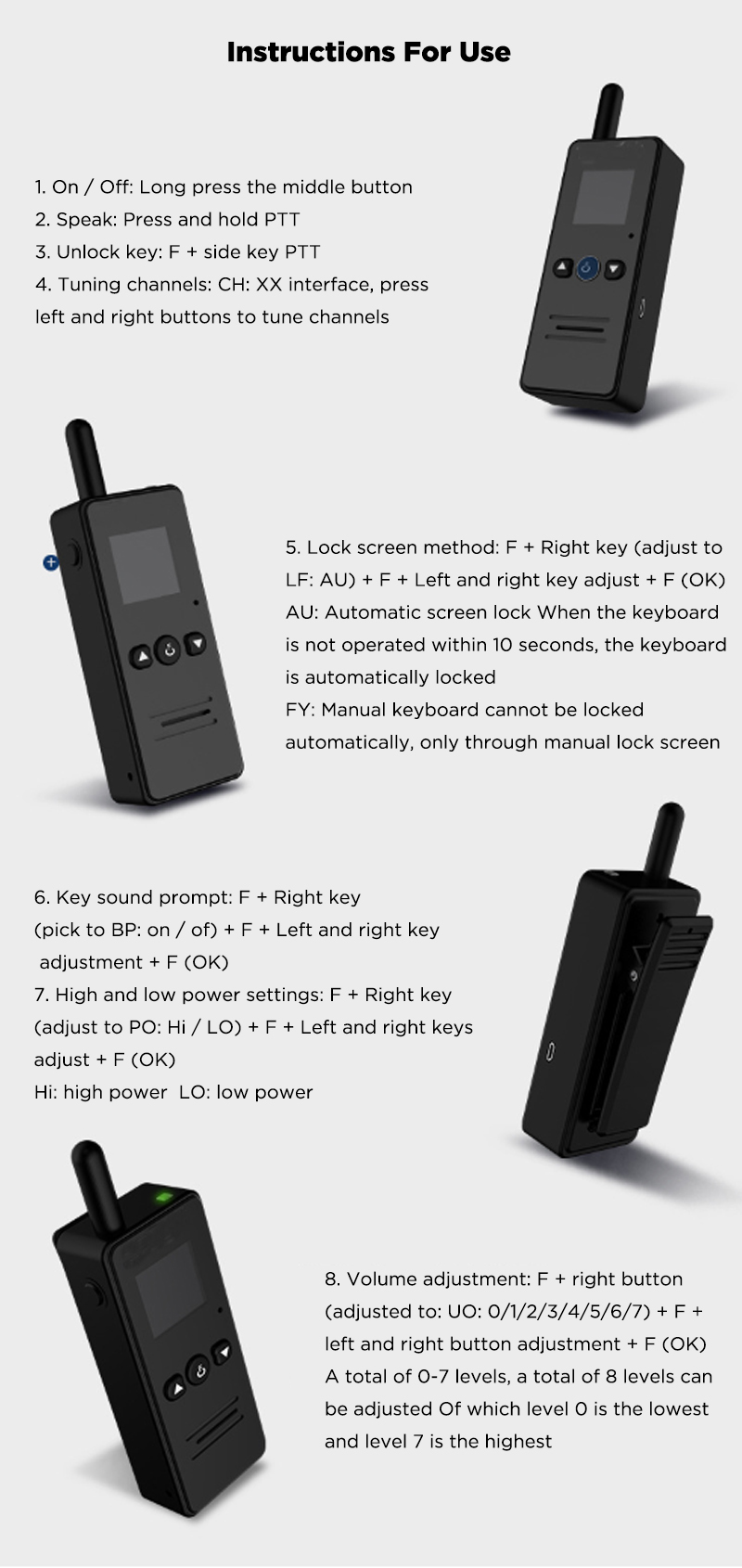 THINKYOUNG-T8-45g-Mini-Ultra-Thin-Handheld-Radio-Walkie-Talkie-Hotel-Driving-Civilian-Interphone-Int-1617300-2