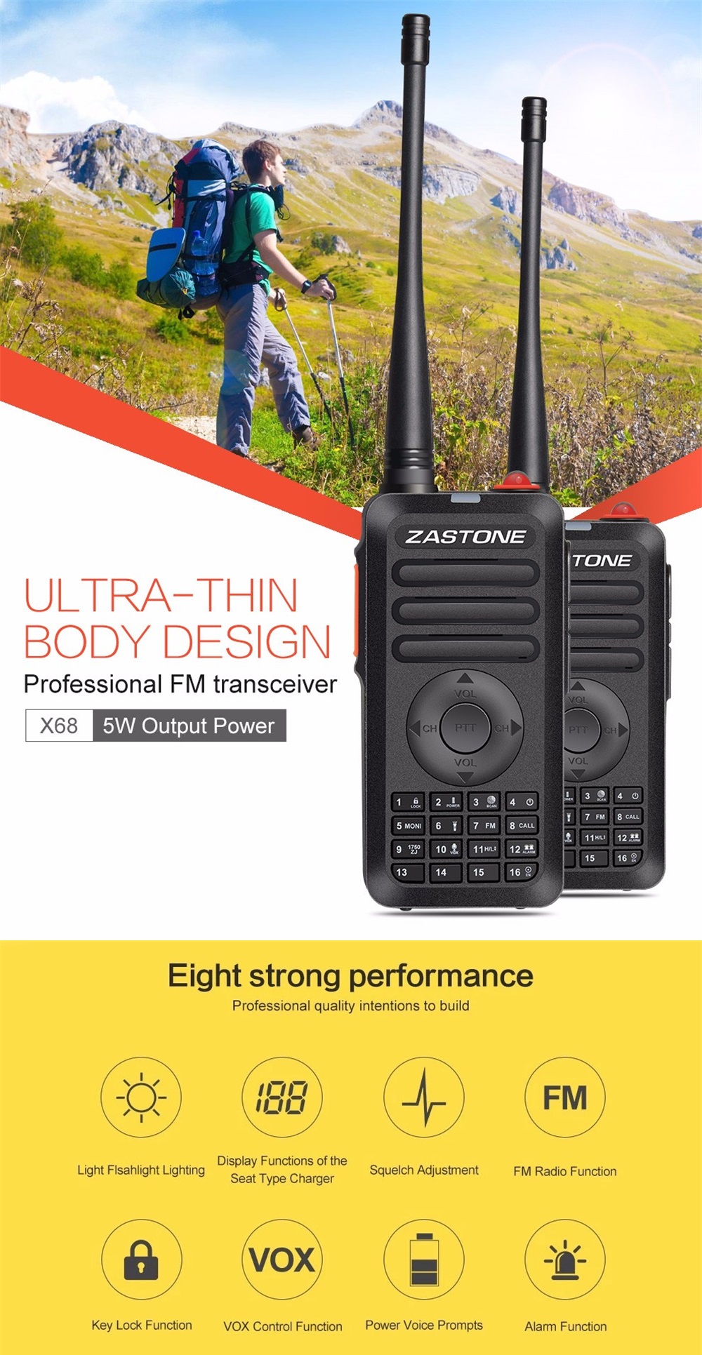 Zastone-X68-Walkie-Talkie-UHF-400-470Mhz-Handheld-Radio-Communicator-Two-Way-Radio-Communication-Ham-1385373-1