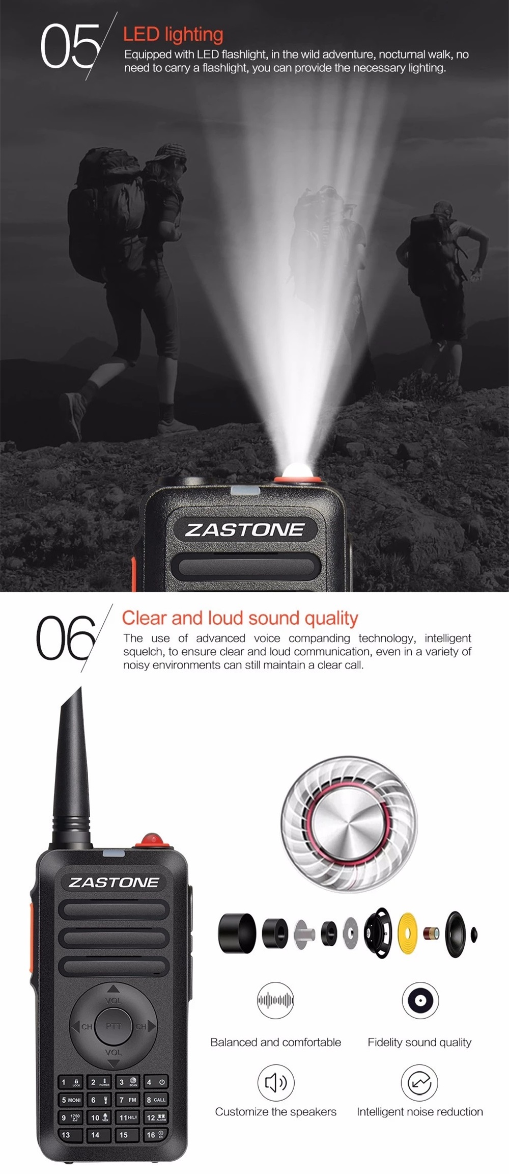 Zastone-X68-Walkie-Talkie-UHF-400-470Mhz-Handheld-Radio-Communicator-Two-Way-Radio-Communication-Ham-1385373-5