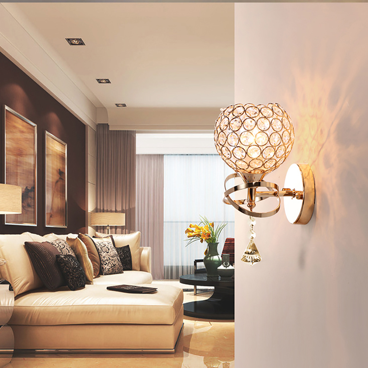 110-220V-E14-Modern-Chrome-Crystal-LED-Wall-Light-Lamp-Luxury-Bedside-Bedroom-Home-Decor-Without-Bul-1797018-4