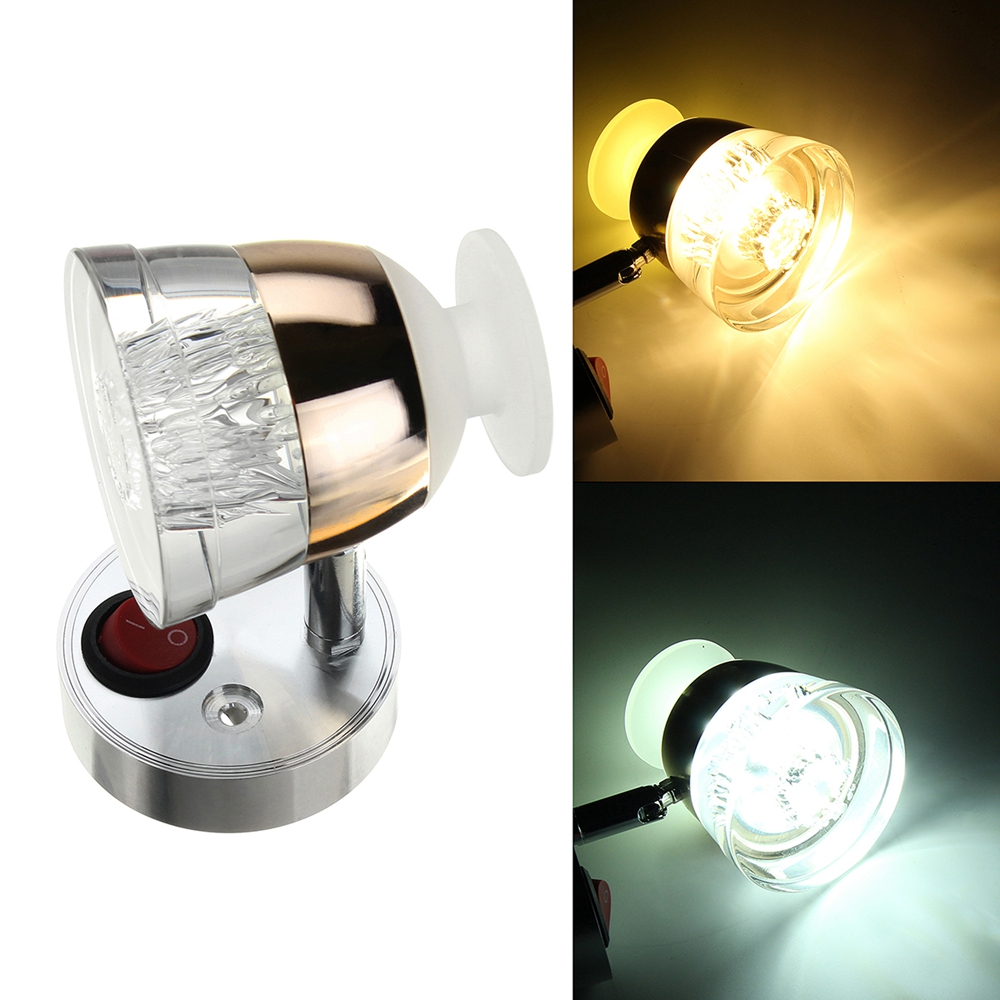 12V-3W-Frosted-Glass-LED-Spot-Reading-Light-RV-Boat-Wall-Mount-Bedside-Lamp-1439730-3