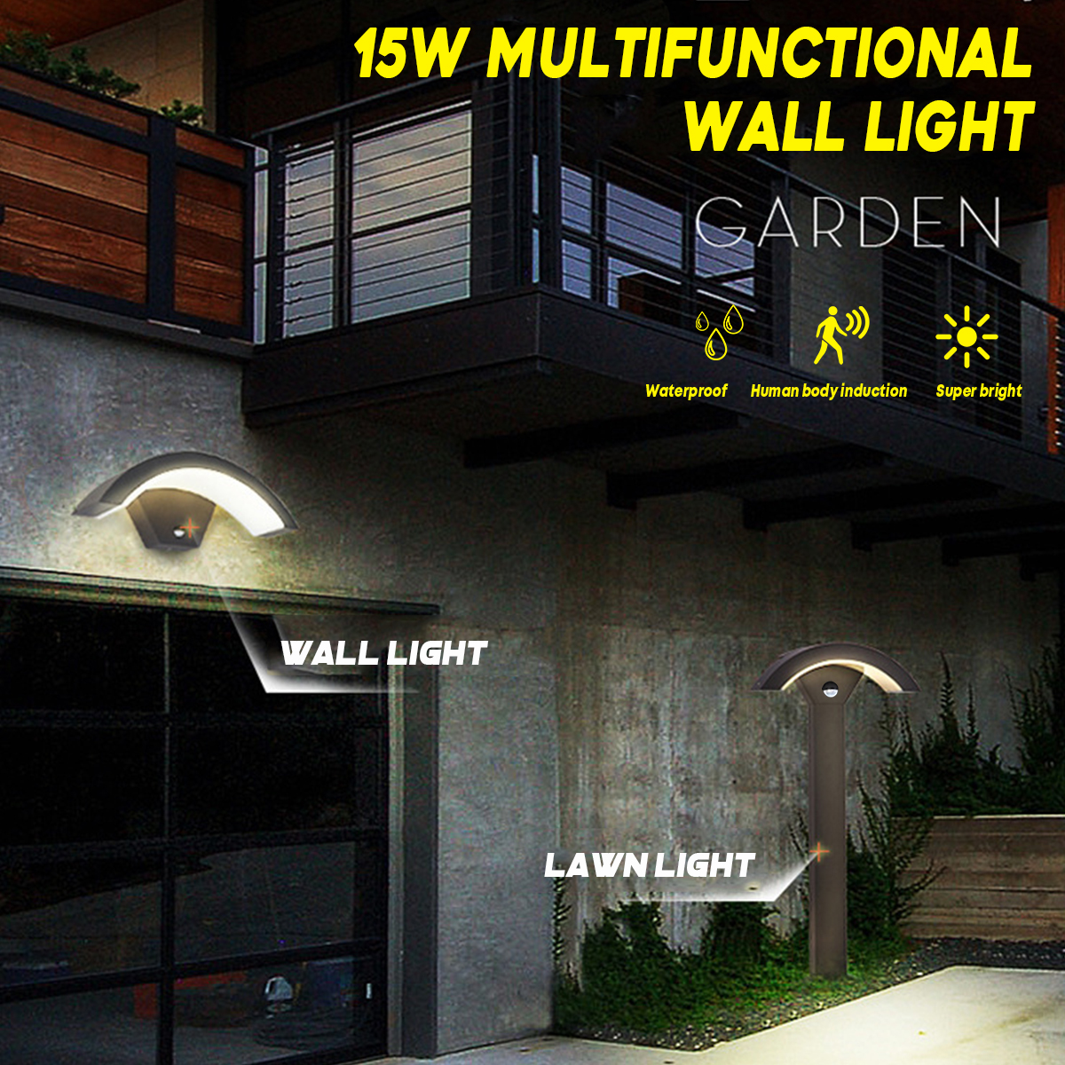 15W-LED-Outdoor-Light-Wall-Lamp-House-Lighting-with-Motion-Sensor-Anthracite-1817692-2