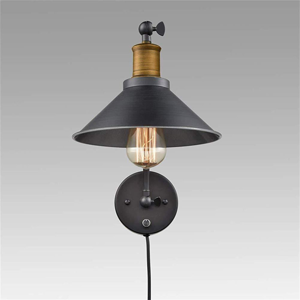 1PCS2PCS-60W-110V-US-Plug-Industrial-Black-Sconce-Adjustable-Swing-Arm-Angle-Vintage-Wall-Mount-Plug-1934780-8