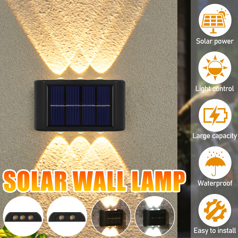 2PCS-LED-Solar-Wall-Lamp-Light-Sensor-Control-Automatic-Charging-Outdoor-Night-Light-IP65-Waterproof-1937234-1