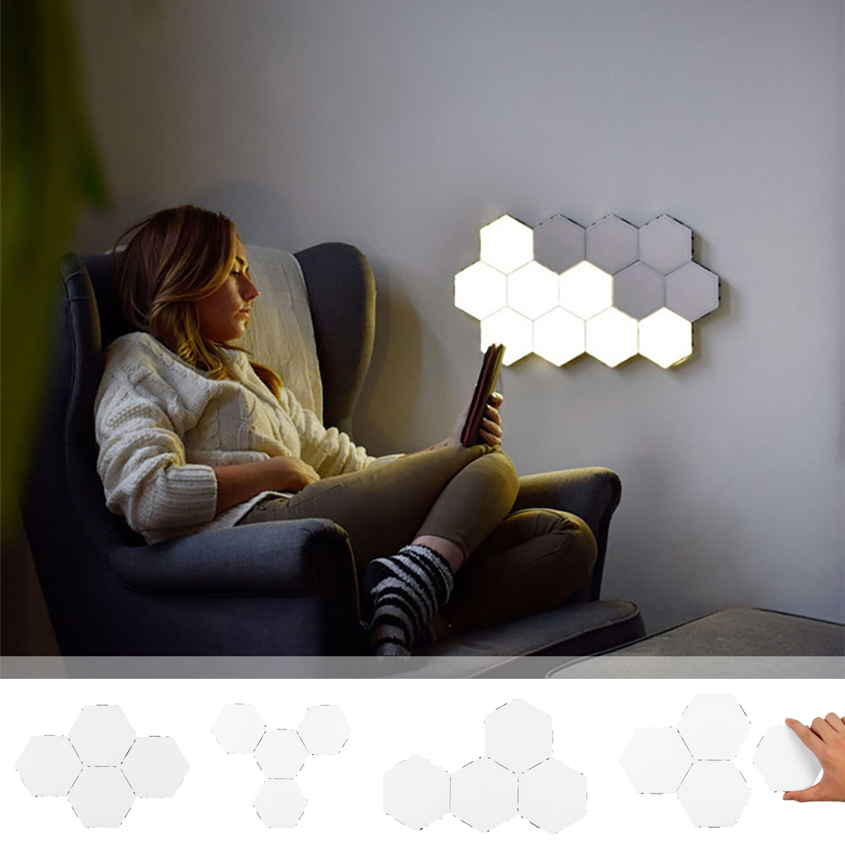 4x-Modular-LED-Touch-Wall-Lamp-Hexagonal-Honeycomb-Magnetic-Quantum-Night-Light-1789908-2