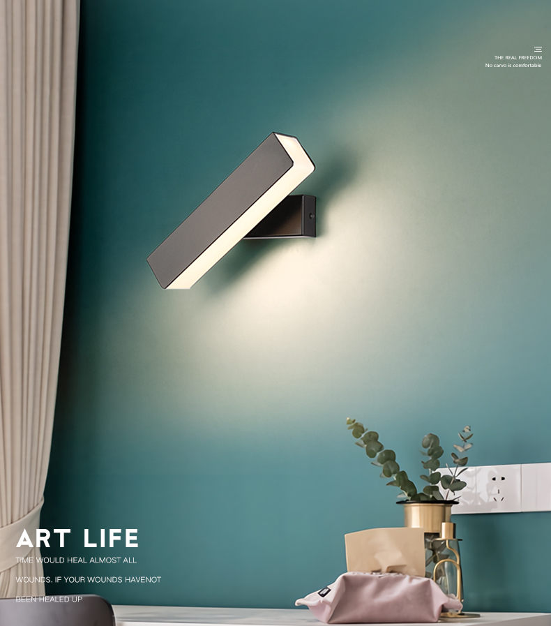 AC85-265V-2W6W8W-Modern-Wall-Lamp-350-Degree-Rotation-Pure-White-LED-Light-for-Indoor-Bedroom-1688905-2