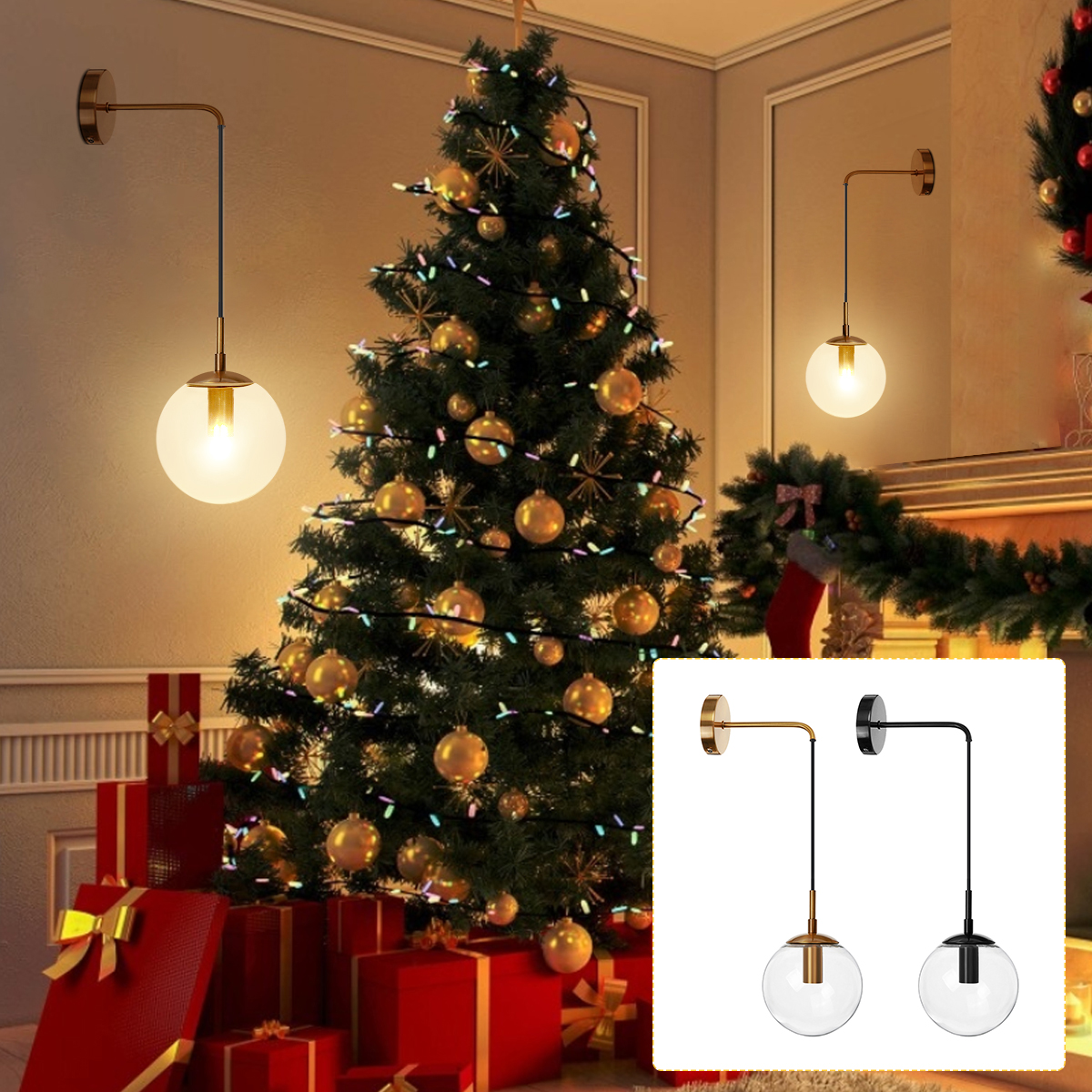E14-Retro-Adjustable-LED-Reading-Lamp-Wall-Mounted-Spotlight-Bedside-Night-Light-Christmas-Decor-1781028-2