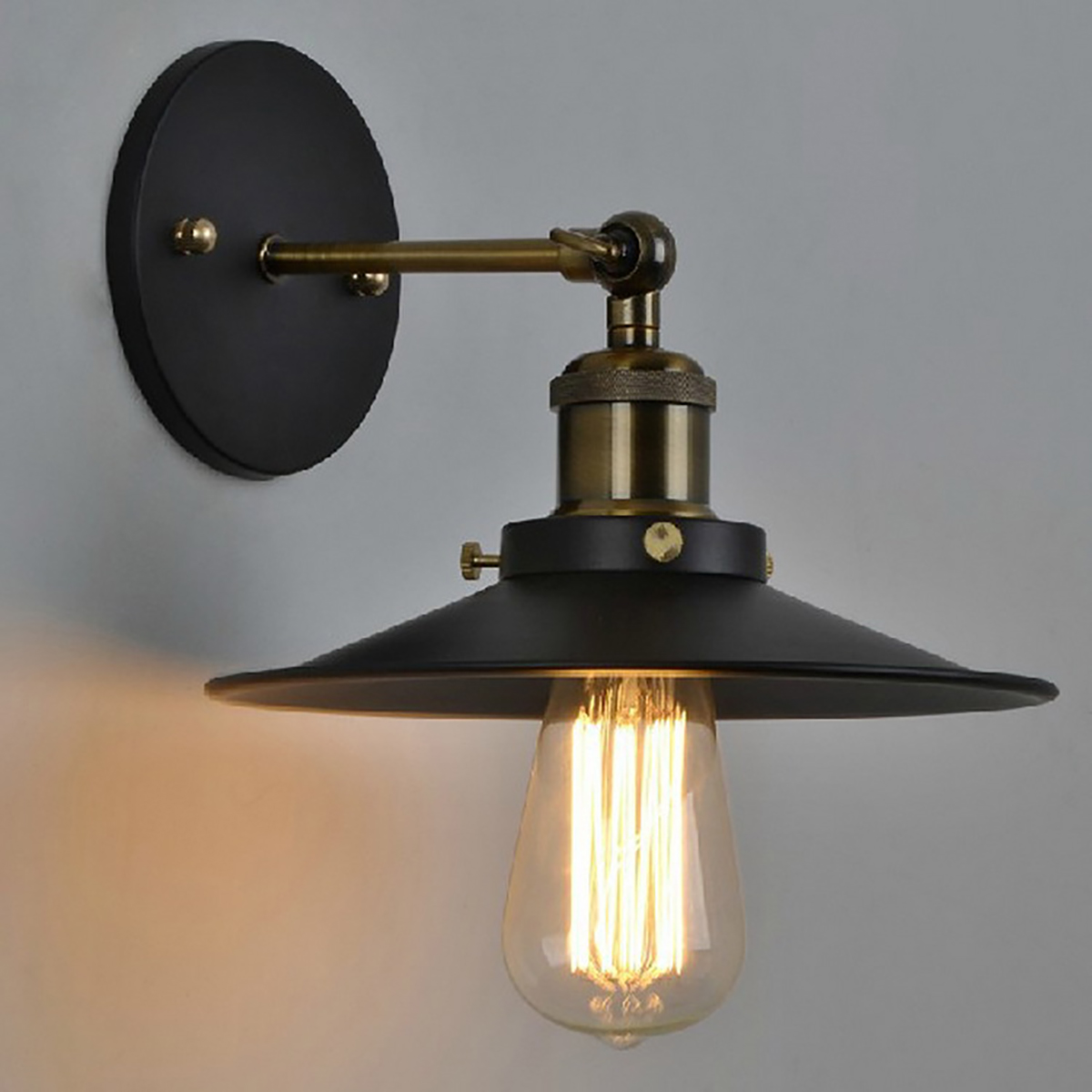 E26-Retro-Metal-Hanging-Wall-mounted-Light-Cover-American-Style-Lampshade-with-Swing-Arm-AC220V-1719676-6