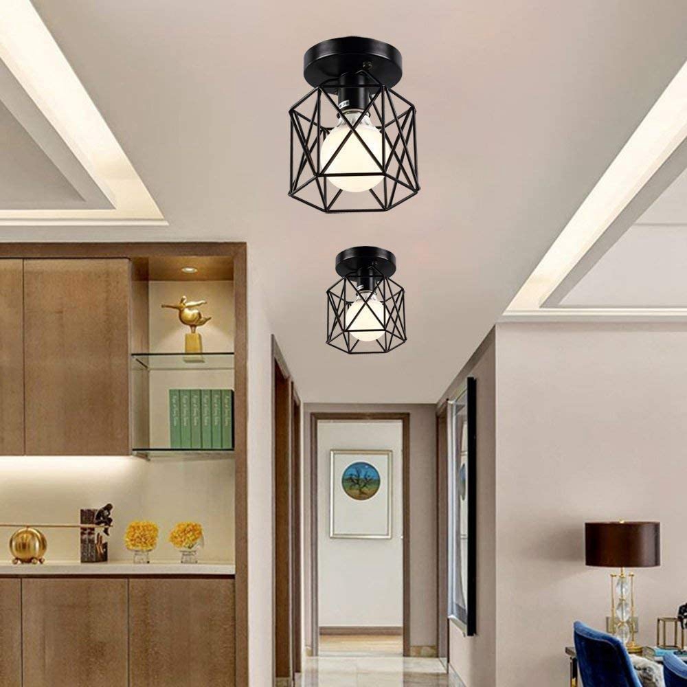 E2627-Vintage-Wall-Lamp-MetalWood-Frame-Flush-Ceiling-Light-Fixture-1693013-3