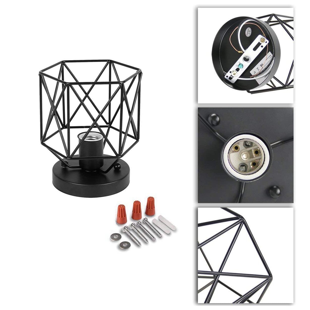 E2627-Vintage-Wall-Lamp-MetalWood-Frame-Flush-Ceiling-Light-Fixture-1693013-4