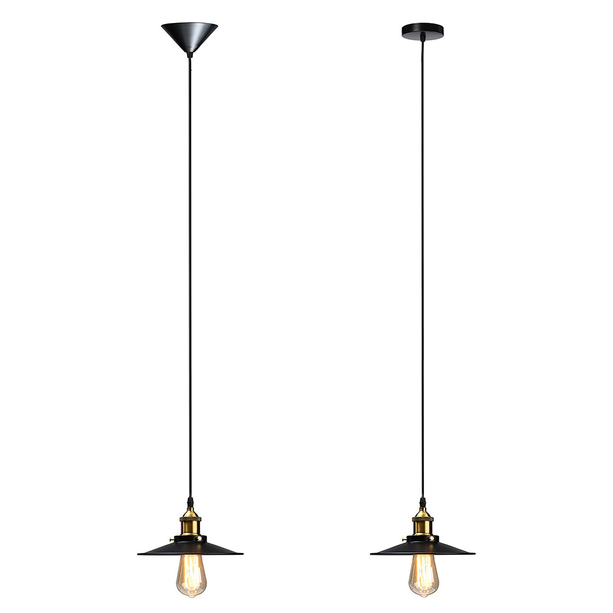 E27-Industrial-Retro-Vintage-Iron-TriangleRound-Plate-Ceiling-Lamp-Pendant-Light-Chandelier-Fixture-1691059-3