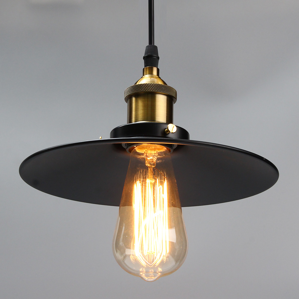 E27-Industrial-Retro-Vintage-Iron-TriangleRound-Plate-Ceiling-Lamp-Pendant-Light-Chandelier-Fixture-1691059-5