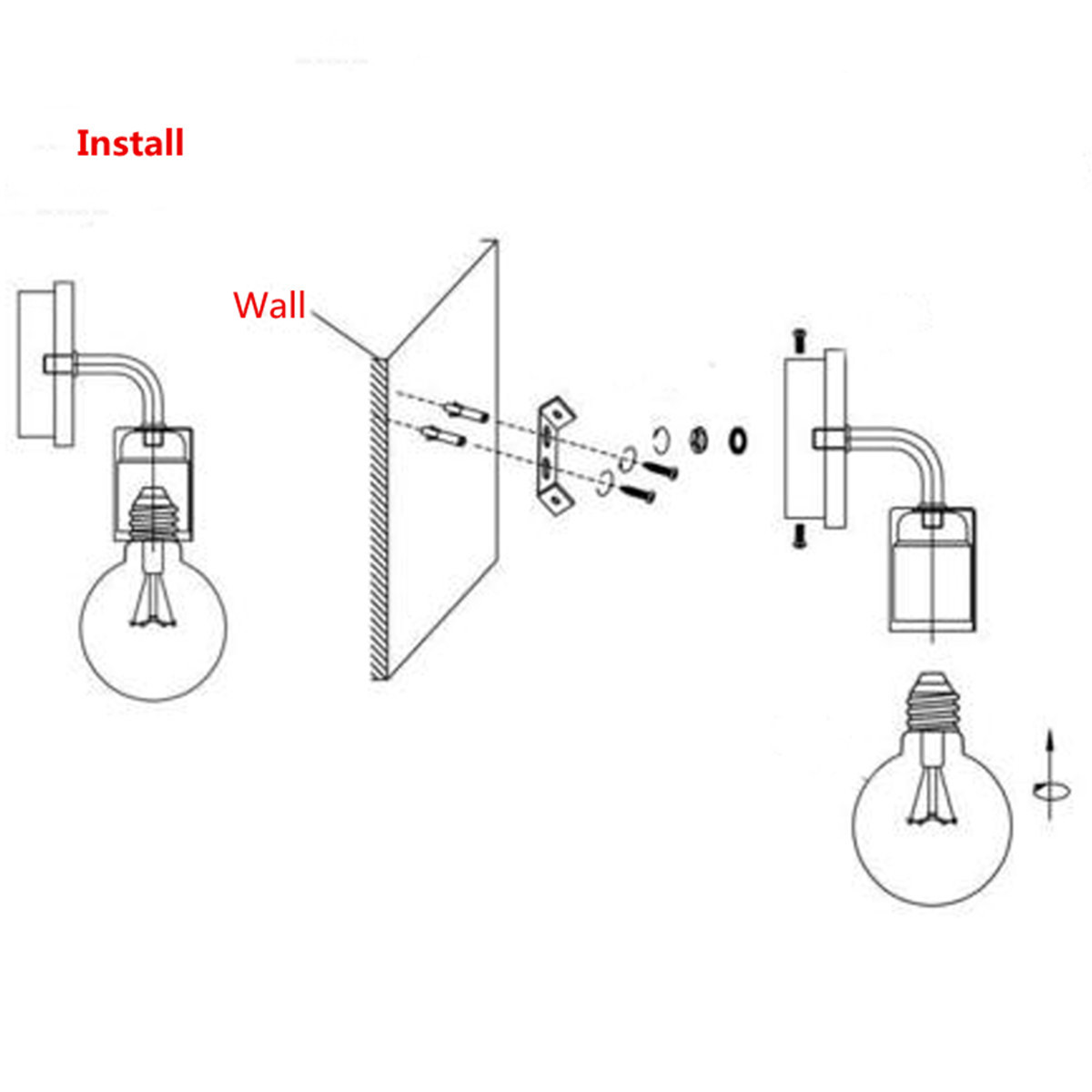 Modern-White-Black-E27-Wall-Lamp-Fixture-Sconce-Holder-Wood-Base-Cafe-Home-Decor-1115585-9