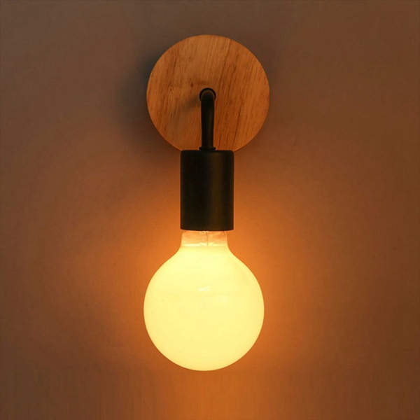 Modern-Wood-Metal-E27-Holder-Wall-Lamp-Bedroom-Restaurant-Corridor-Lighting-1043950-3