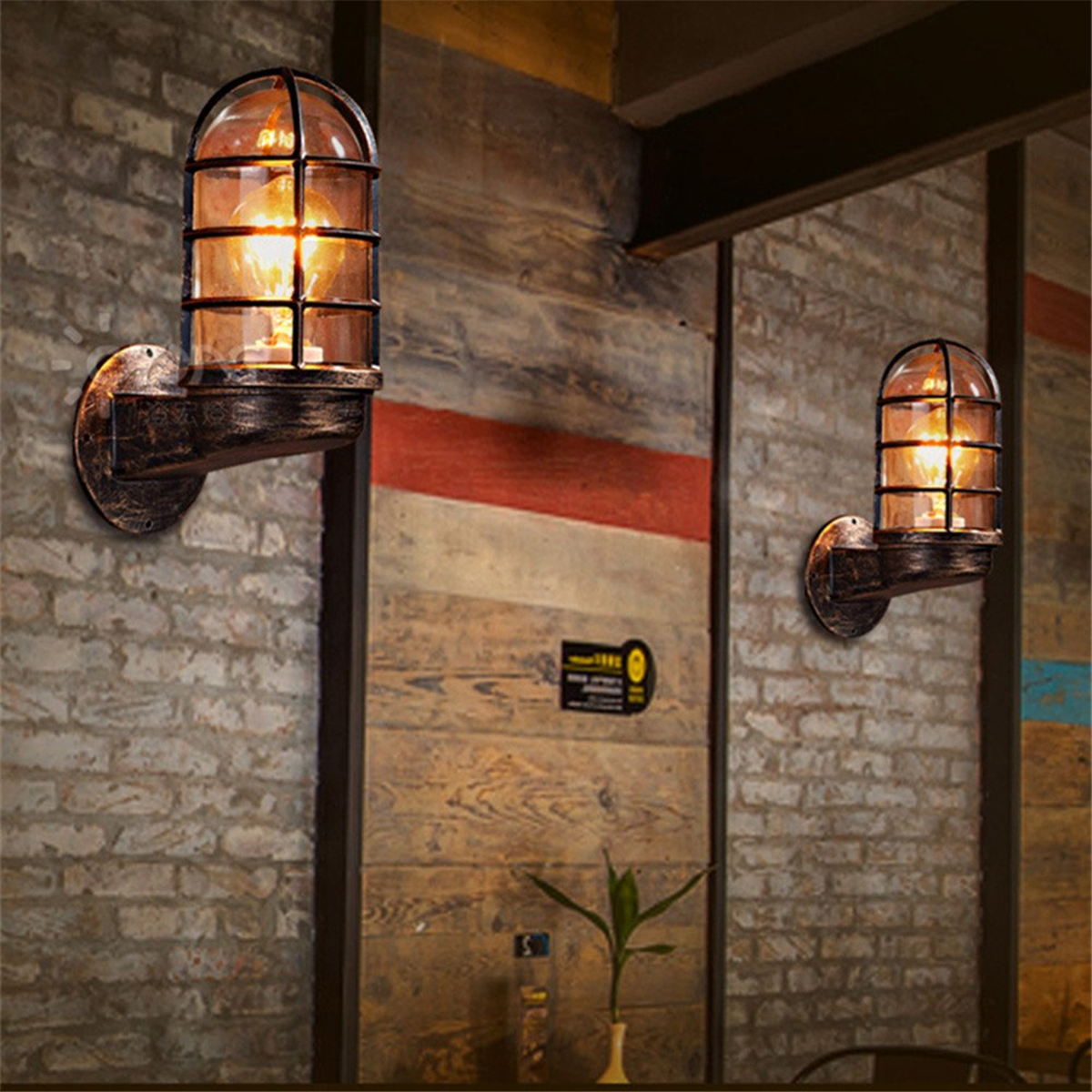 Vintage-Industrial-Unique-Wall-Lamp-Iron-Rustic-Copper-Steampunk-Lamp-Sconce-1635620-8
