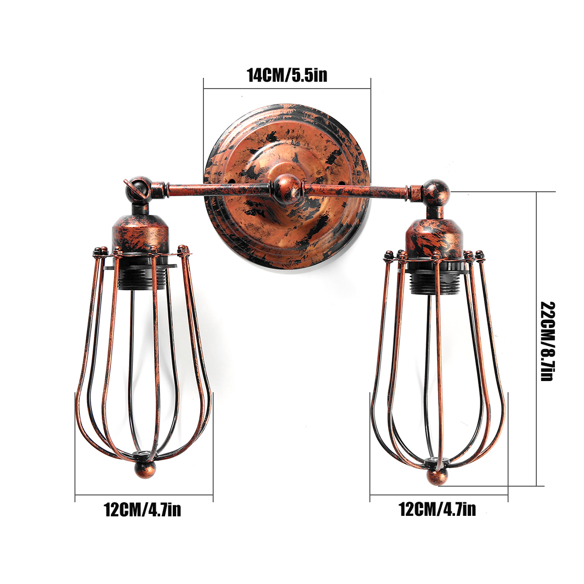 Vintage-Industrial-Wall-Light-Mounted-Sconce-Iron-Retro-Lamp-Fixture-Room-Decor-1682933-4