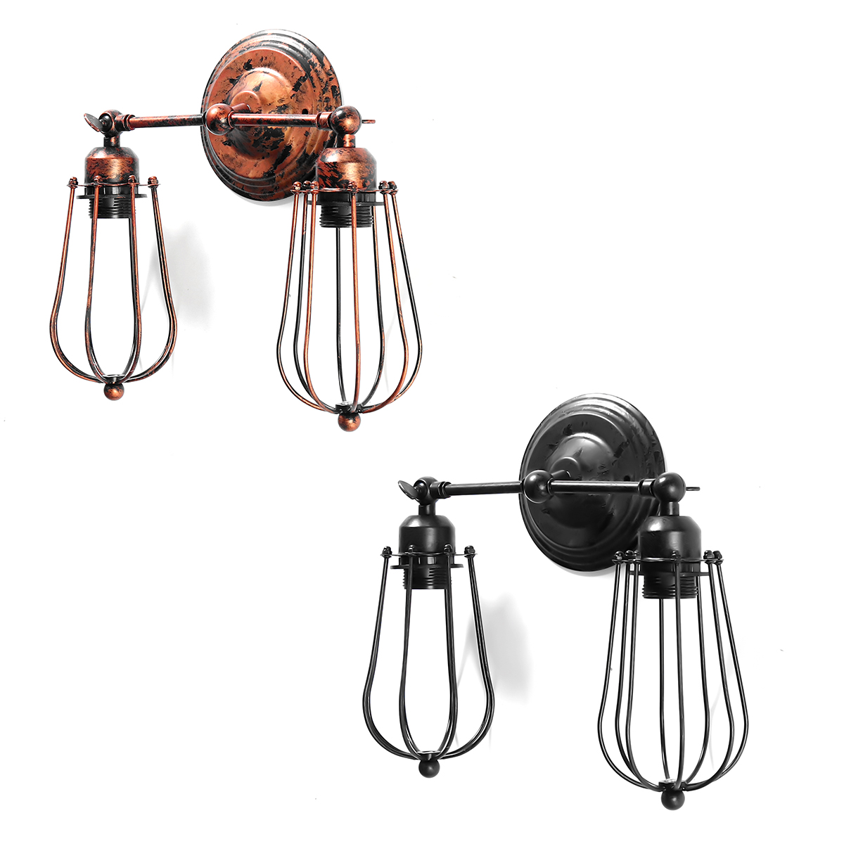 Vintage-Industrial-Wall-Light-Mounted-Sconce-Iron-Retro-Lamp-Fixture-Room-Decor-1682933-8