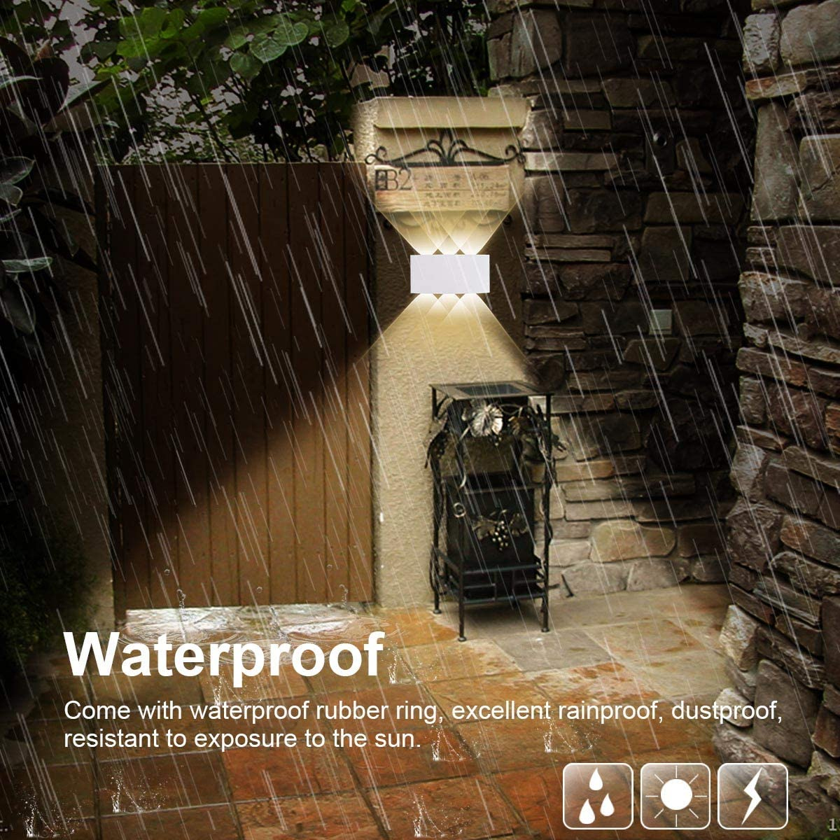 Waterproof-2-8W-LED-Wall-Light-Up-Down-Lighting-Sconce-Lamp-Indoor-Outdoor-IP65-1850910-2