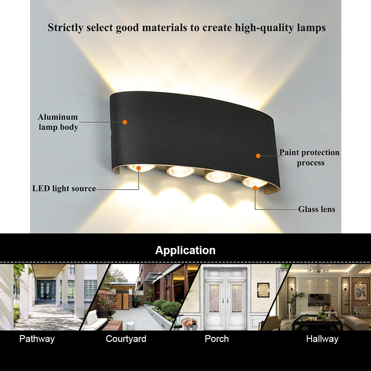 Waterproof-2-8W-LED-Wall-Light-Up-Down-Lighting-Sconce-Lamp-Indoor-Outdoor-IP65-1850910-5