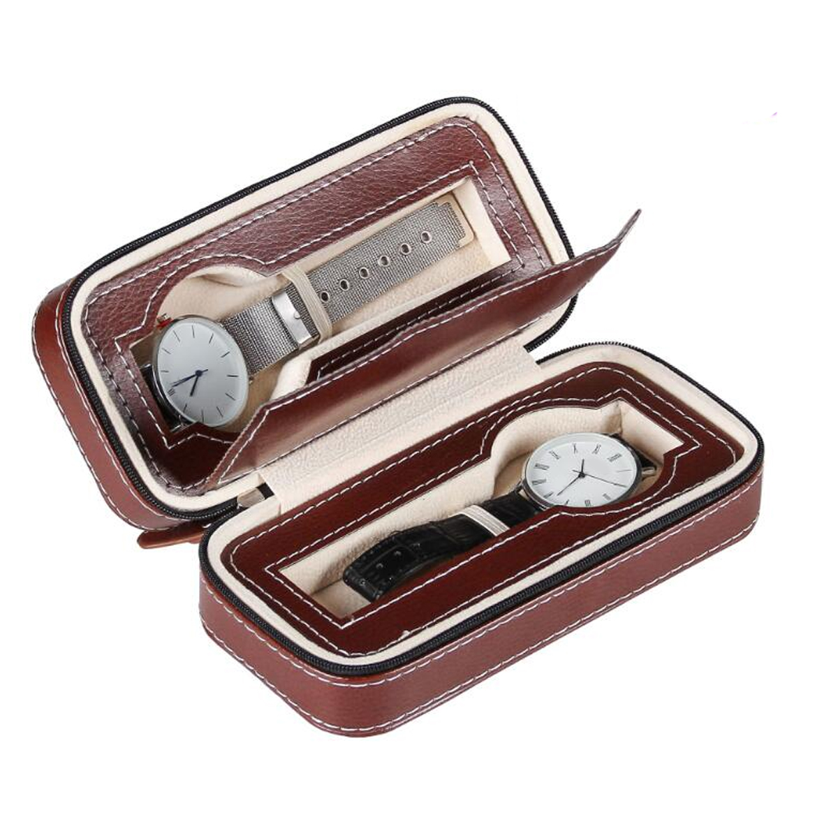 248-Slots-Portable-PU-Leather-Zipper-Watch-Box-Watch-Storage-Case-Bag-1650319-5