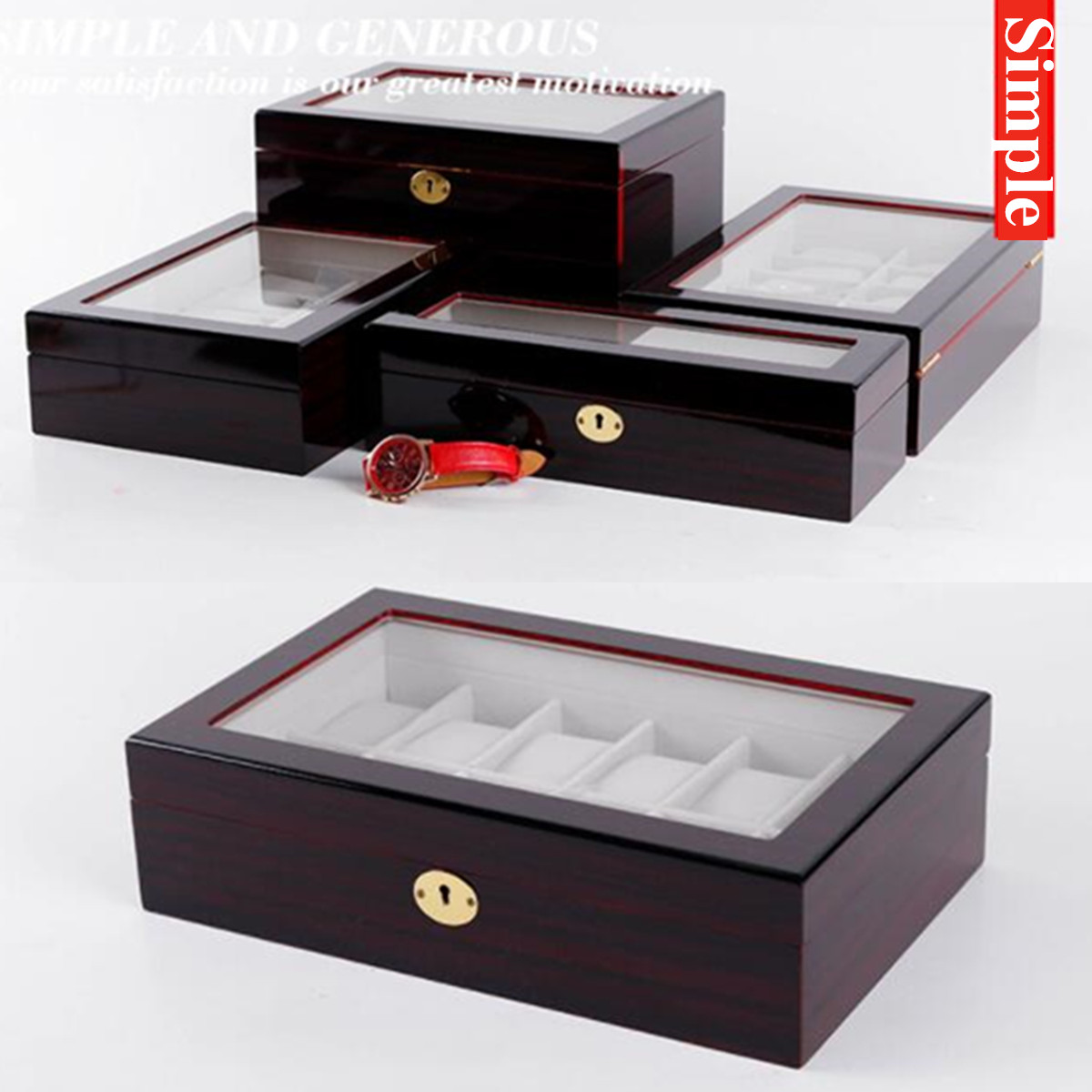 Deffrun-6101220-Slot-Watch-Display-Wood-Jewelry-Storage-Organizer-Watch-Box-1652586-2