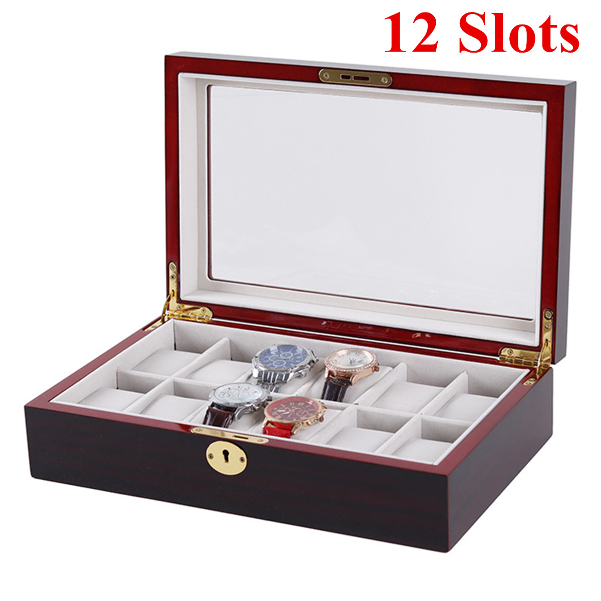 Deffrun-6101220-Slot-Watch-Display-Wood-Jewelry-Storage-Organizer-Watch-Box-1652586-8