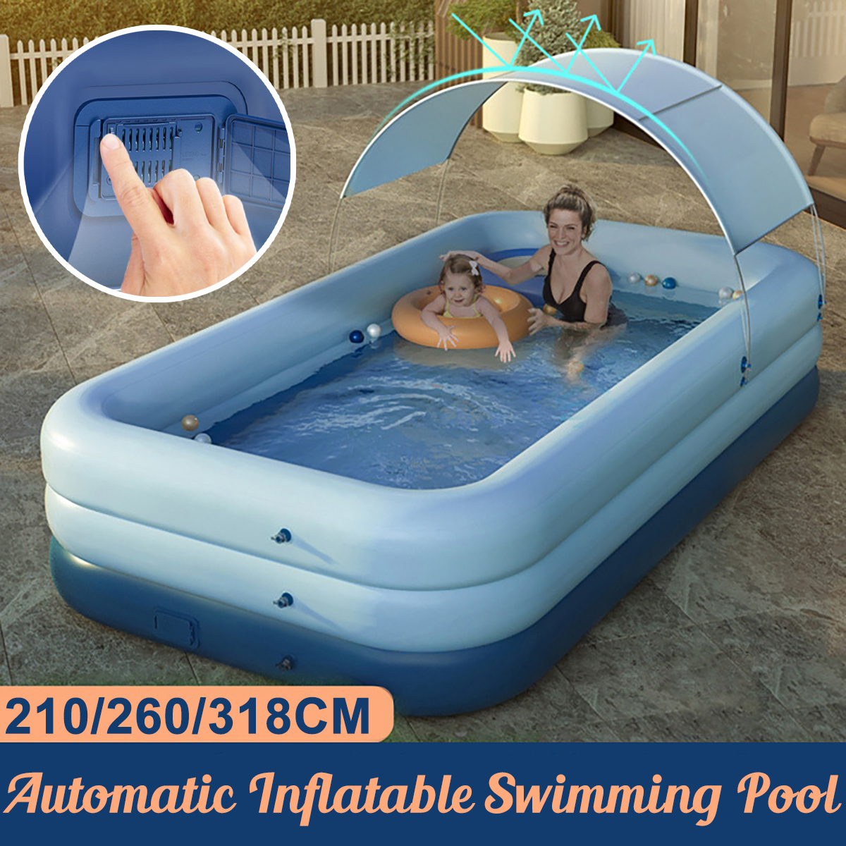 10Ft-Automatic-Inflatable-Swimming-Pool-Family-Bath-Pools-Paddling-Pools-with-Sunshade-Outdoor-Garde-1857043-1