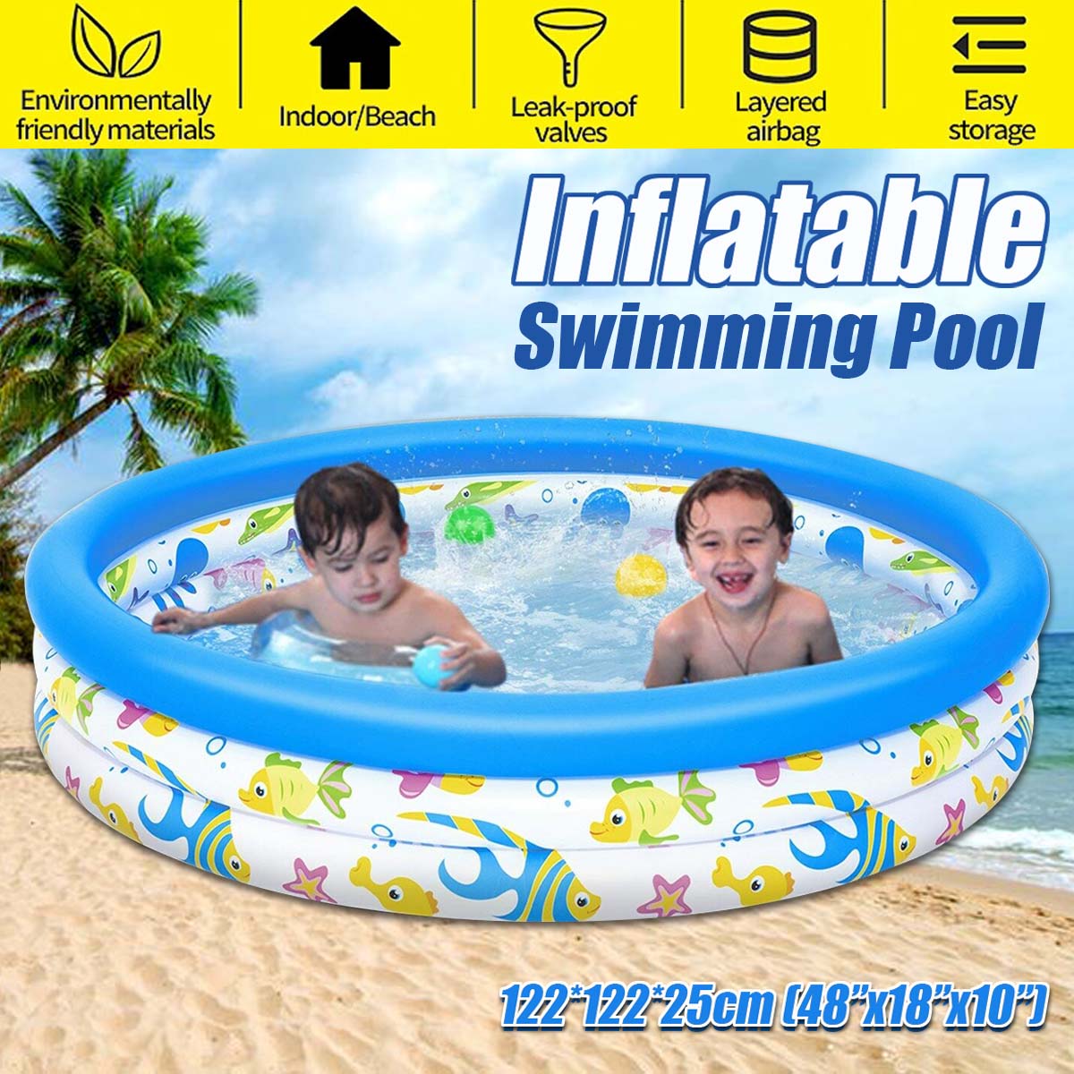 122x25cm-Children-Summer-Outdoor-Bathing-Tub-Baby-Toddler-Paddling-Inflatable-Round-Swimming-Pool-Ki-1706583-1