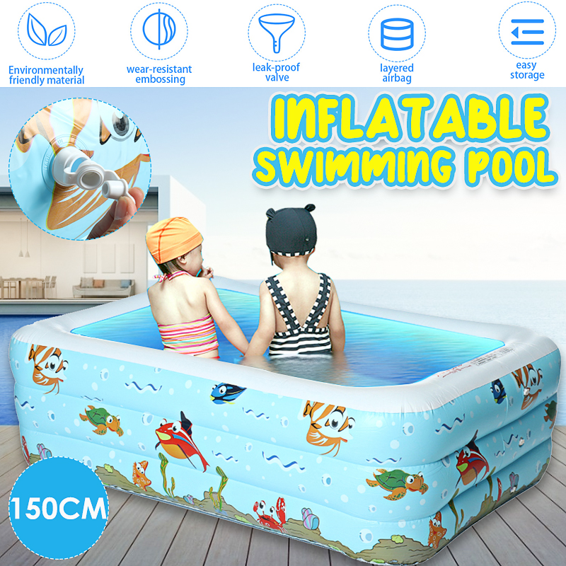150x110x50cm-Inflatable-Swimming-Pool-Summer-Outdoor-Garden-Family-Kids-Paddling-Pools-1697621-1
