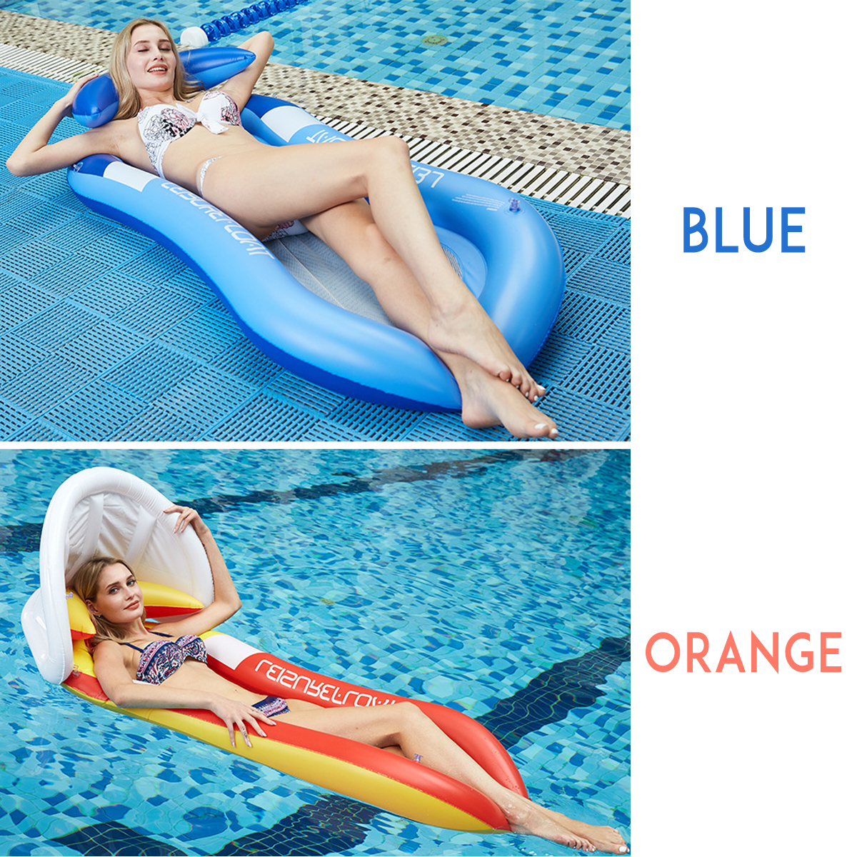 160x90cm-Inflatable-Float-Lounge-Inflatable-Chair-with-Headrest-Block-UV-Shading-Effect-Row-Raft-Out-1560819-3