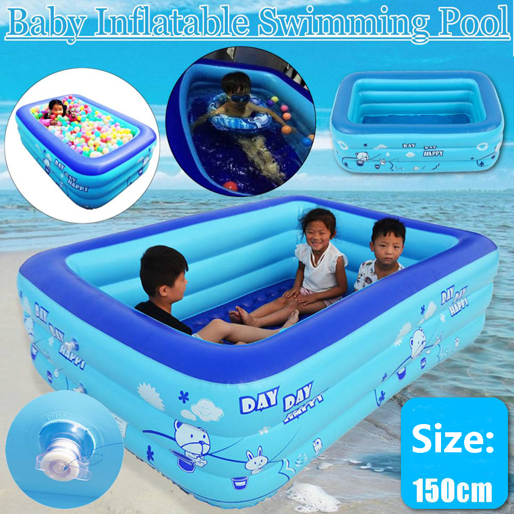 180cm-Thicken-Inflatable-Swimming-Pool-Rectangle-Baby-Children-Square-Bathing-Tub-3-Layer-Pool-Summe-1484666-1