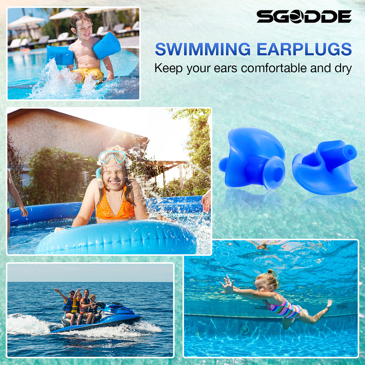 2-Pairs-Kids-Upgraded-Silicone-Swimming-EarPlugs-Waterproof-Reusable-Silicone-Ear-Plugs-for-Swimming-1719183-1
