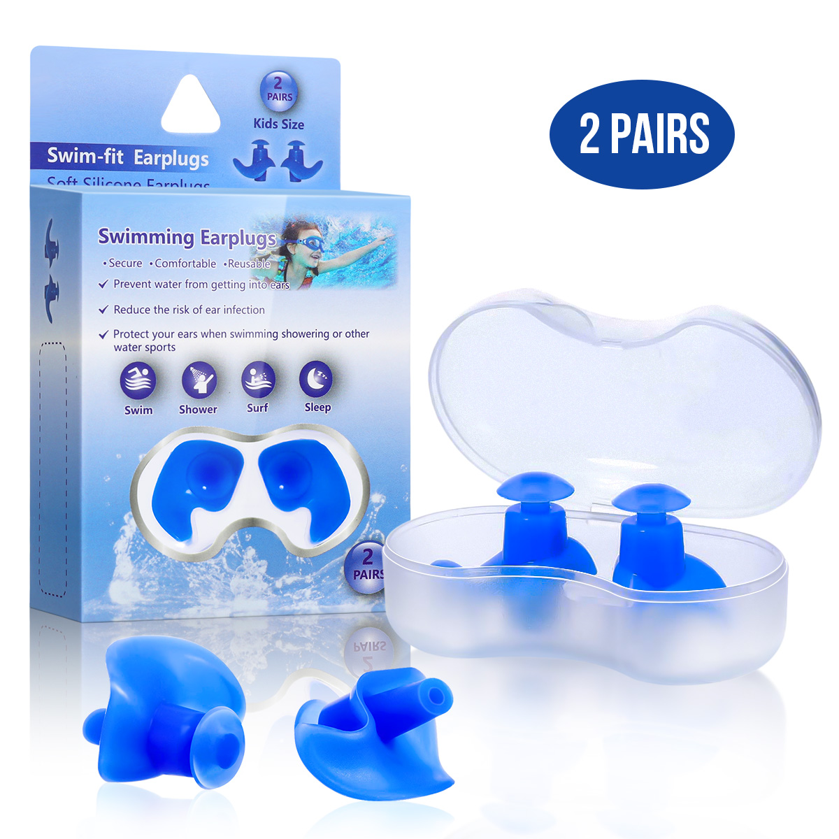 2-Pairs-Kids-Upgraded-Silicone-Swimming-EarPlugs-Waterproof-Reusable-Silicone-Ear-Plugs-for-Swimming-1719183-9