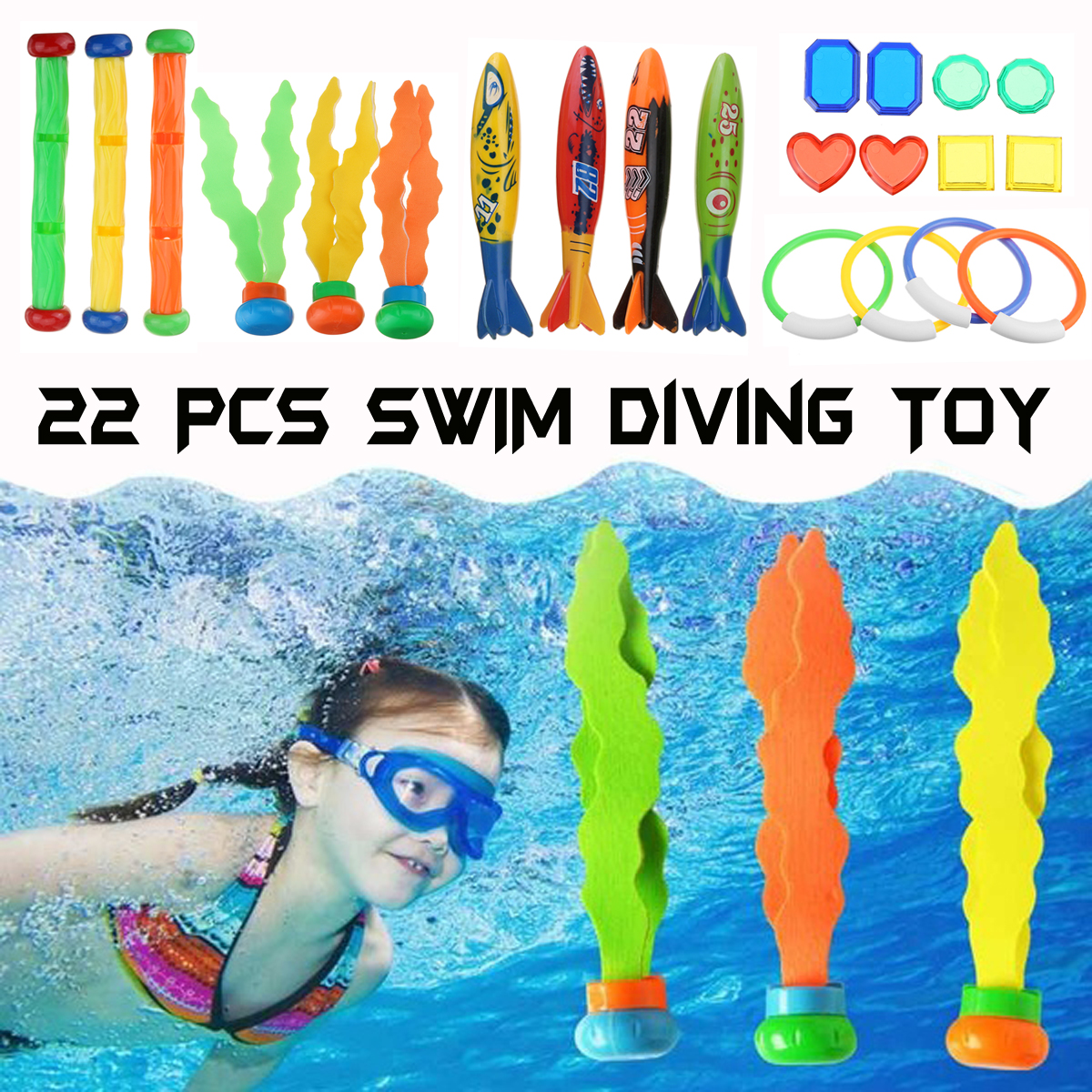 22-Pcs-Diving-Toys-Dive-Ring-Torpedo-Sticks-Summer-Swimming-Recreation-Kit-Set-Underwater-Toys-1641712-1