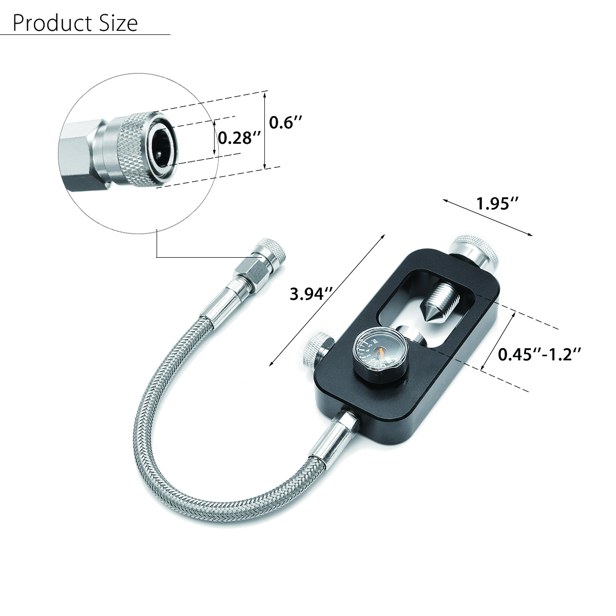 4500PSI-Paintball-PCP-Refill-Adaptor-Diving-Scuba-Oxygen-Tank-Fill-Station-With-10quot-Stainless-Bra-1721852-3