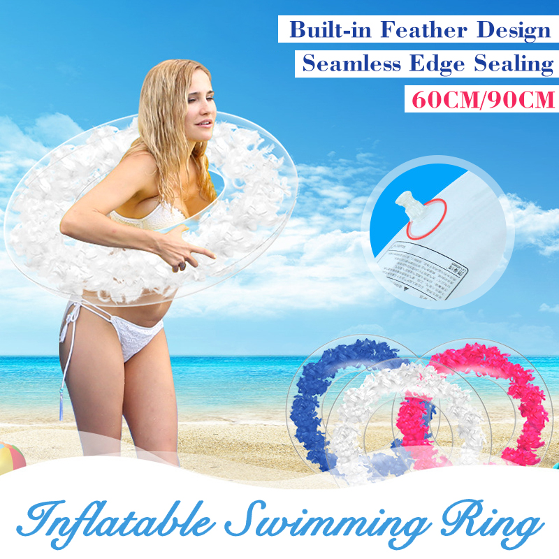 6090CM-KidsAdult-Feathers-Inflatable-Swimming-Ring-with-Built-in-Feathers-Beach-Summer-Pool-Float-Ra-1815432-2
