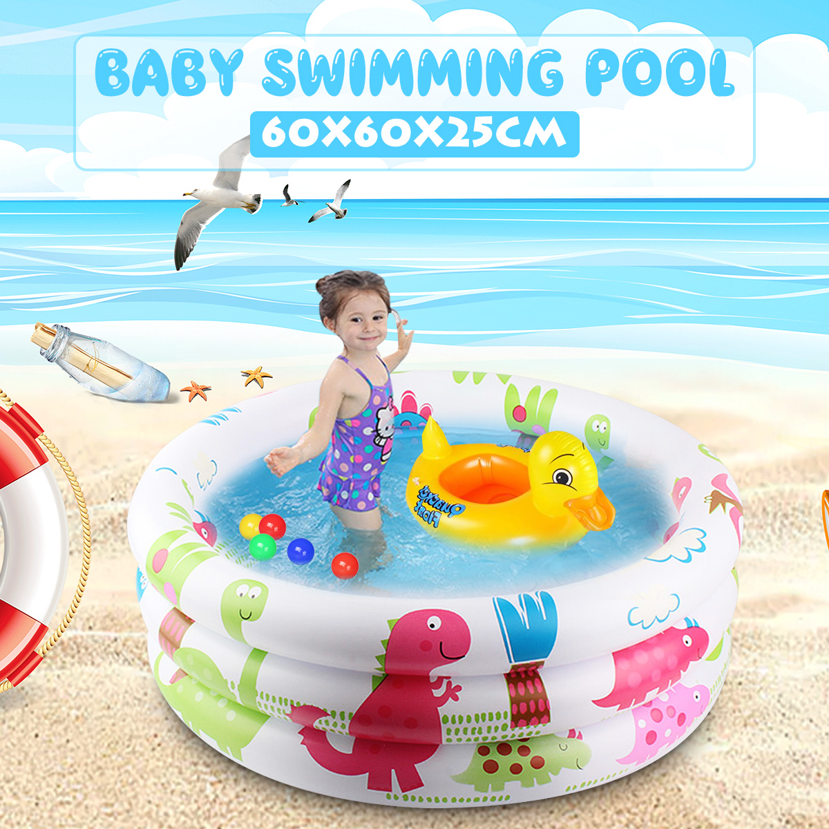 60x60cm-Baby-Inflatable-Swimming-Pool-Summer-Garden-Child-Paddling-Pool-1697146-1