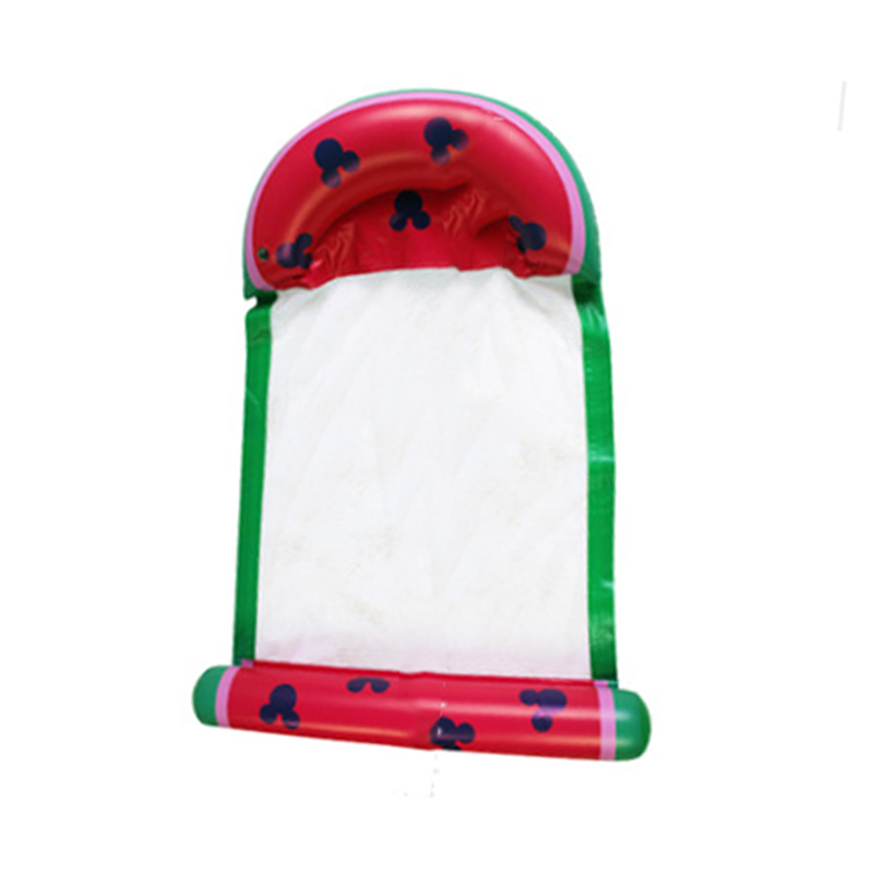 80x138CM-PVC-Floating-Inflatable-Hammock-Water-Lounger-Foldable-Pineapple-Watermelon-Pattern-Backres-1841833-10