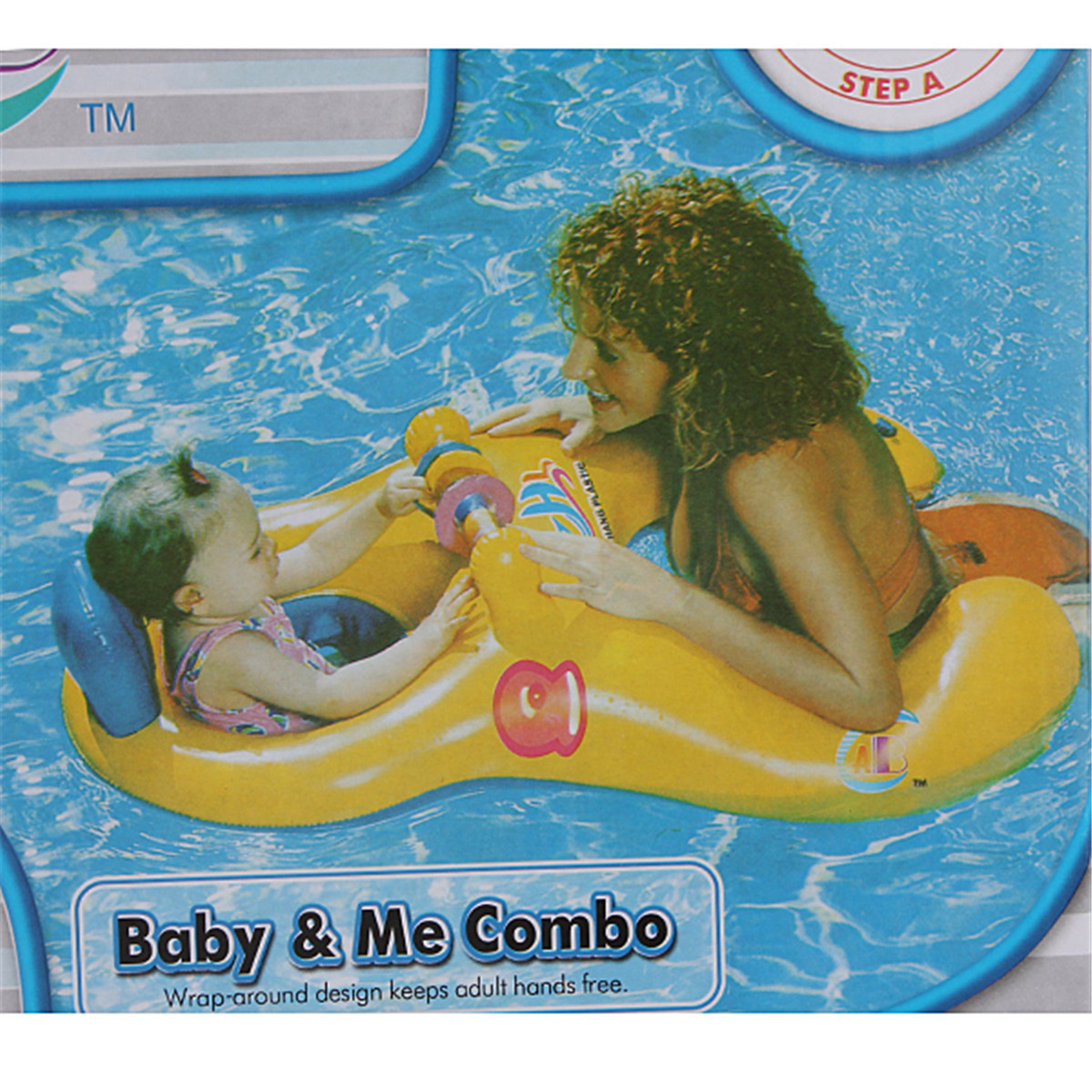 ABC-Safe-Inflatable-Mother-And-Baby-Swim-Float-Boat-Raft-Kids-Chair-Seat-Boat-Play-Pool-Bath-Swimmin-48774-9