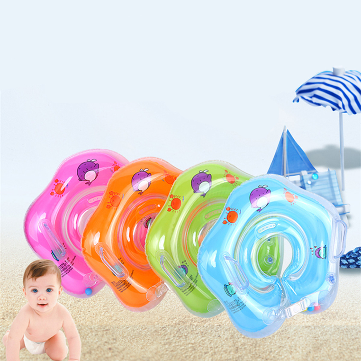 Baby-Infant-Swimming-Pool-Bath-Neck-Floating-Inflatable-Ring-Built-in-Belt-1169362-1