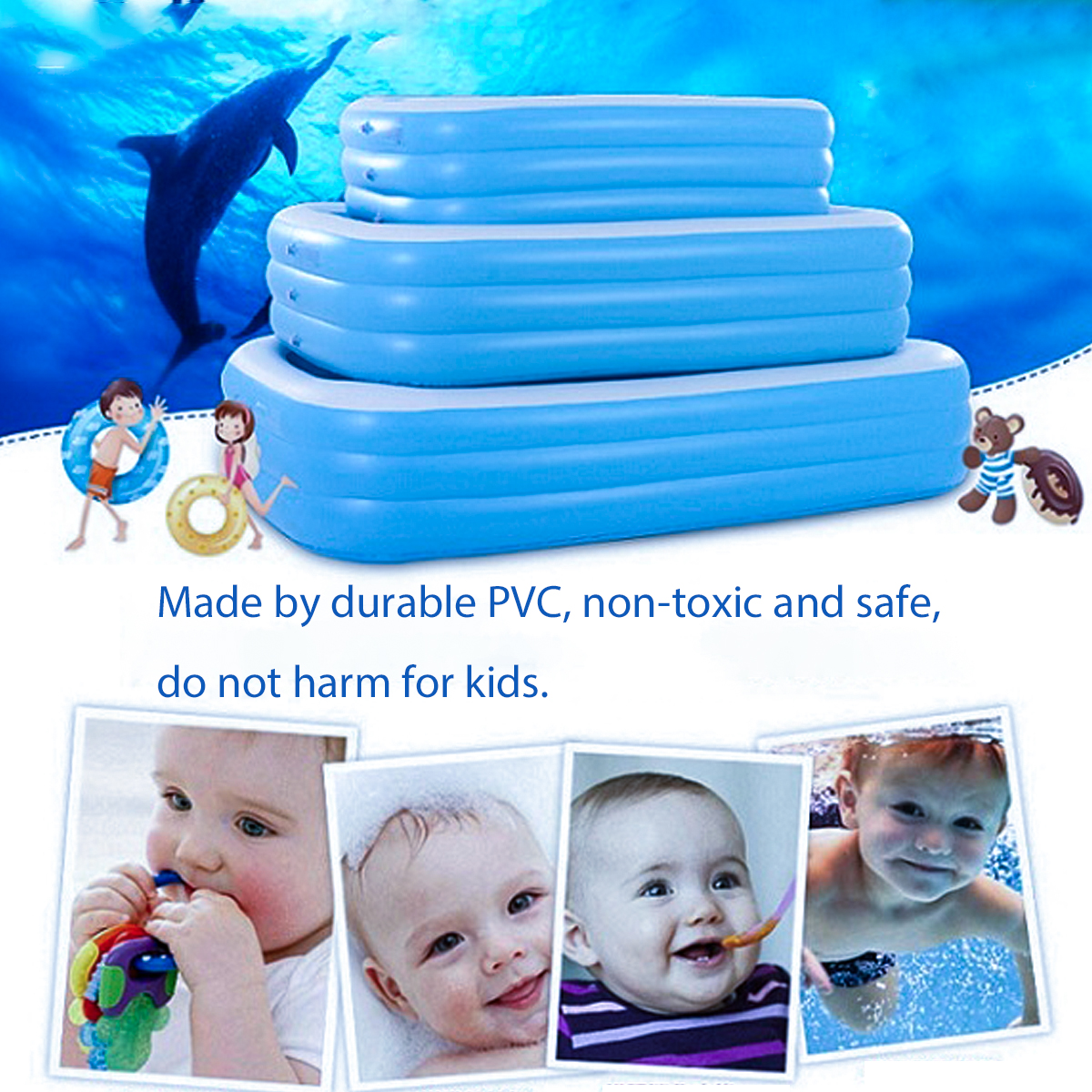 Baby-Kid-Inflatable-Swimming-Pool-Outdoor-Summer-Toddler-Water-Pool-1526867-2