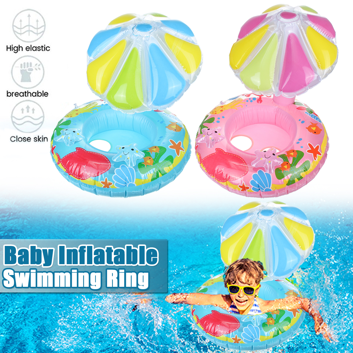 Baby-Swimming-Sun-Shade-Float-Seat-Boat-Inflatable-Kids-Water-Swimming-Ring-Aid-Toys-1682293-2