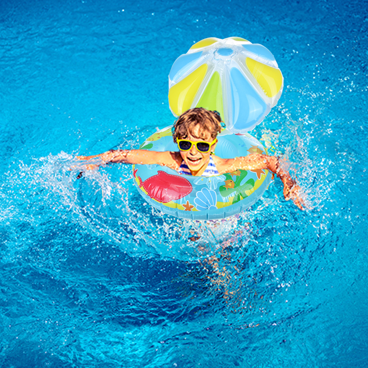Baby-Swimming-Sun-Shade-Float-Seat-Boat-Inflatable-Kids-Water-Swimming-Ring-Aid-Toys-1682293-4