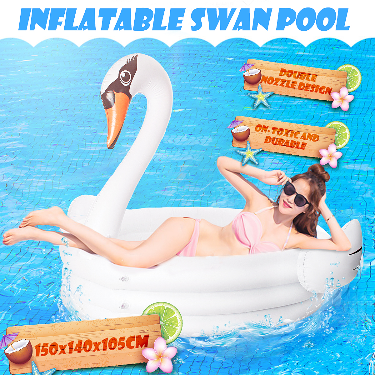 Childrens-Inflatable-Swimming-Pool-Baby-Kids-Swan-Pool-Infant-Swimming-Mattress-Pool-Floats-Swimming-1529169-1