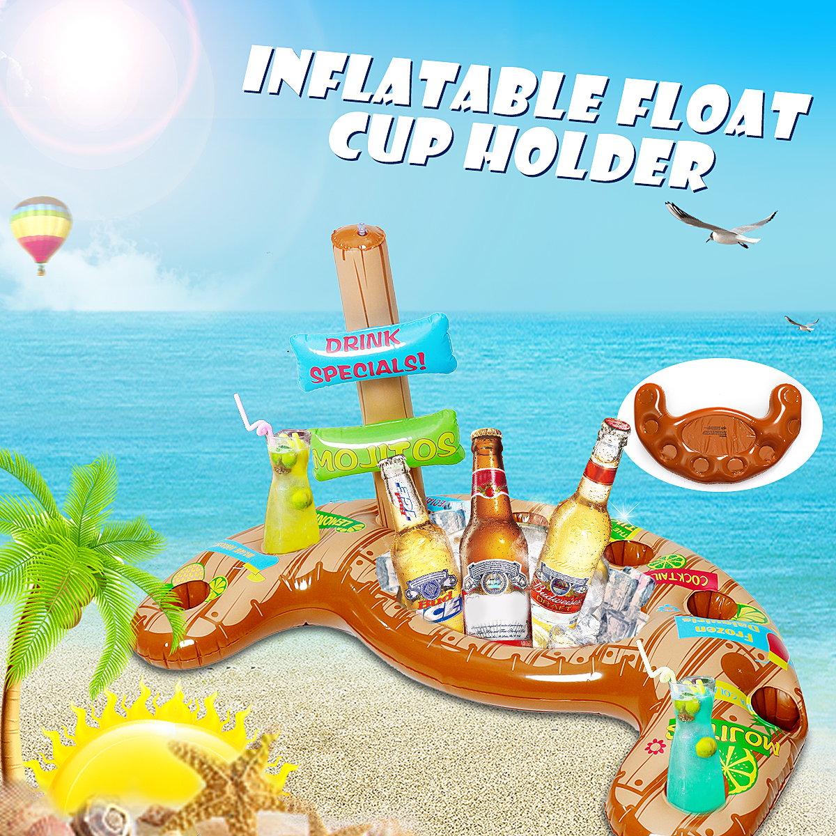 Inflatable-Float-Cup-Holder-Drink-Ice-Bucket-Cooler-Beach-Swim-Party-Water-Play-Fun-Toy-1509216-2